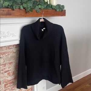 Moth Black Cowl Neck Sweater